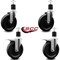 Service Caster 6'' Phenolic Swivel 1-7/8'' Expanding Stem Caster Set 2 Total Lock Brakes, 4PK SCC-EXTTL20S615-PHR-2-S-2-178 - alternate 2